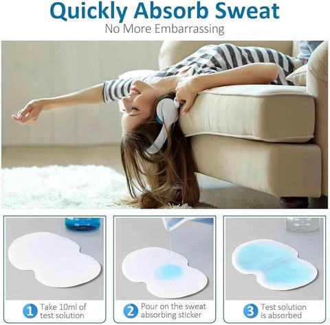 Armpit Sweat Pads, FJDNKDN Underarm Sweat Pads for Women and Men [100 Packs], Disposable Underarm Pads for Sweating Women, With our Disposable Underarm Sweat Shields, Reclaim Your Confidence