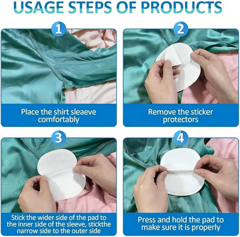 Armpit Sweat Pads, FJDNKDN Underarm Sweat Pads for Women and Men [100 Packs], Disposable Underarm Pads for Sweating Women, With our Disposable Underarm Sweat Shields, Reclaim Your Confidence