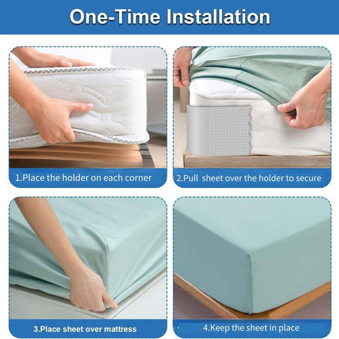 Non-Slip Stable Bed Stoppers – Silicone Sheet Fasteners for Perfect Bedding