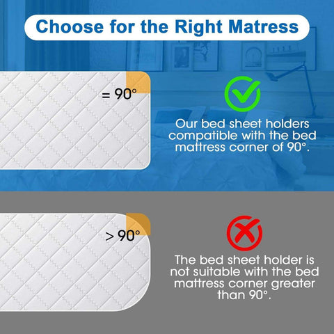 Non-Slip Stable Bed Stoppers – Silicone Sheet Fasteners for Perfect Bedding