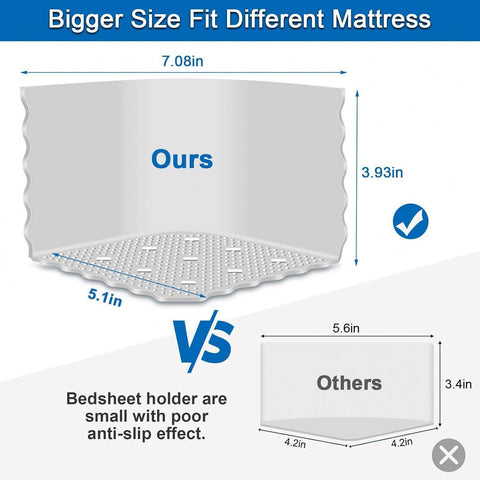 Non-Slip Stable Bed Stoppers – Silicone Sheet Fasteners for Perfect Bedding